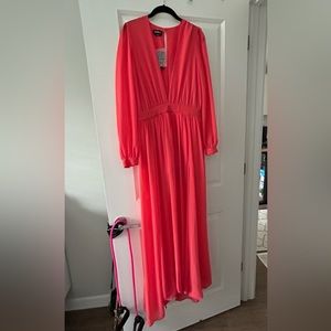 NWT BEBE coral deep V romper bodysuit 8